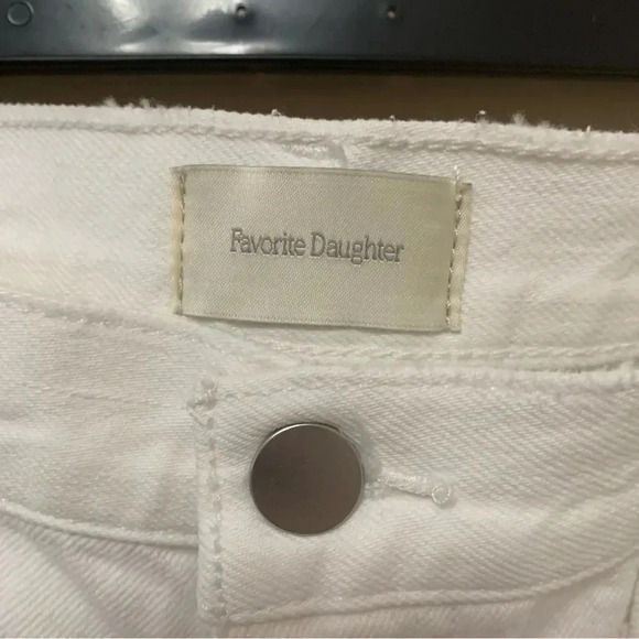 Favorite Daughter High Waist Boyfriend Jeans White Distressed Size 31 NWT New - Picture 8 of 14